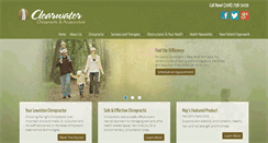 Desktop Screenshot of clearwaterchiro.com